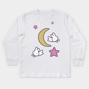 Sailor Moon Usagi Stars Bunny Moon Tshirt Kids Long Sleeve T-Shirt